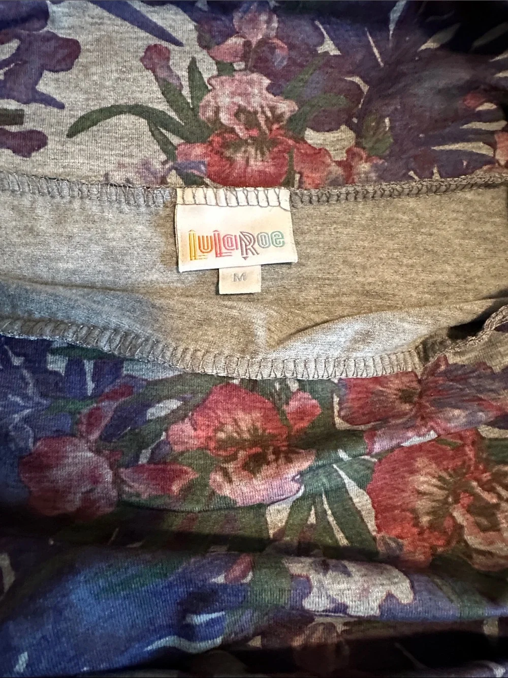 LuLaRoe Floral Maxi Skirt in Purple, Pink and Green